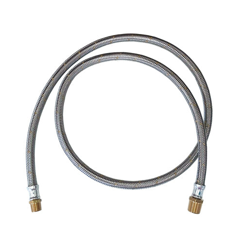 3/8" BSPM x 1/2" BSPM Stainless Steel Hose