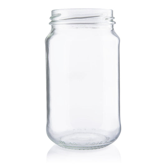 Glass Jar Round Flint with RTS Twist Top