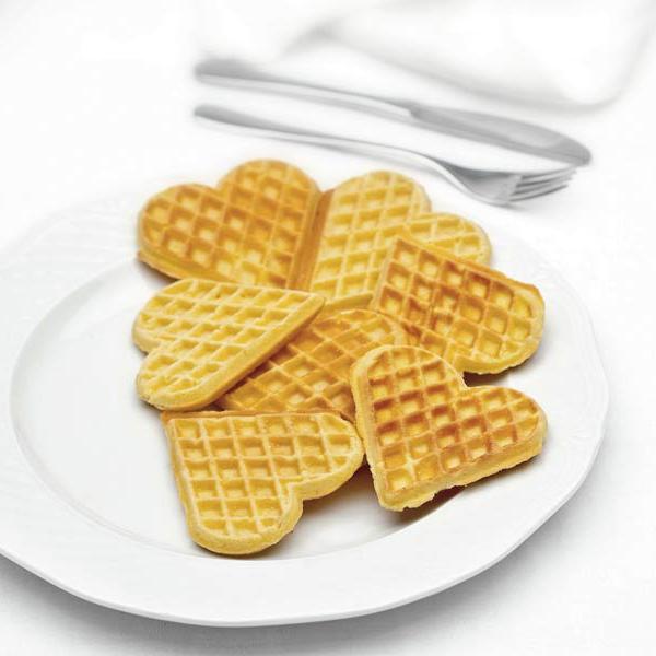 CBE Electric Waffle Pizzelle Maker 5 Hearts