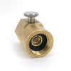 SodaStream Brass Refill Adapter With Bleed Valve (Female to Female)