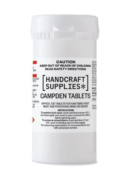 Campden Tablets x 100 - 100% Sodium Metabisulphite