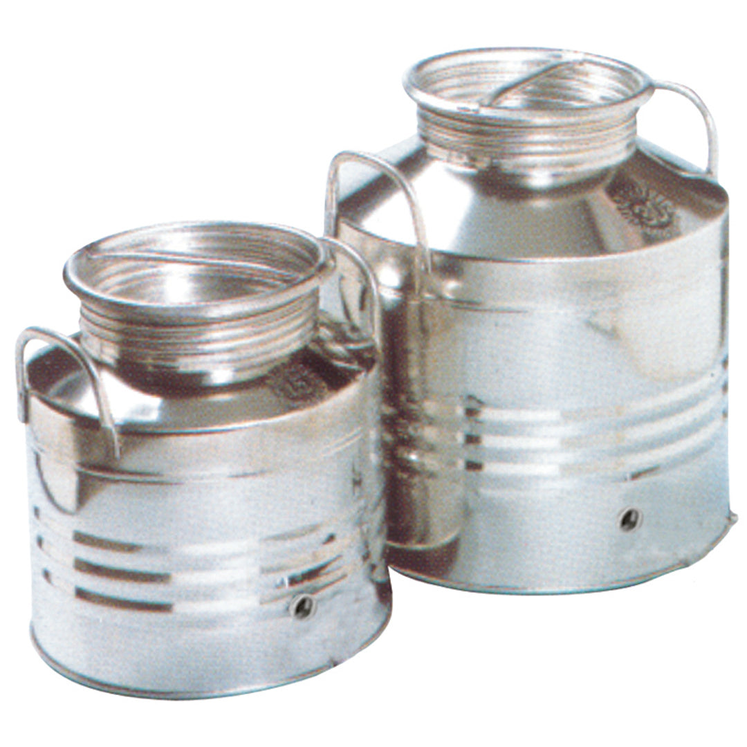 Olive Oil Tank with screw lid and folded base