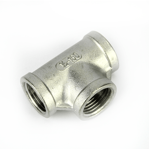 Stainless steel equal tee female 1/2 inch BSP