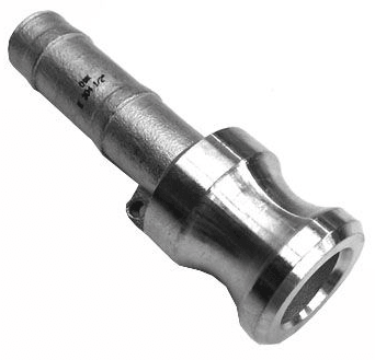 Type E camlock male to hosetail barb