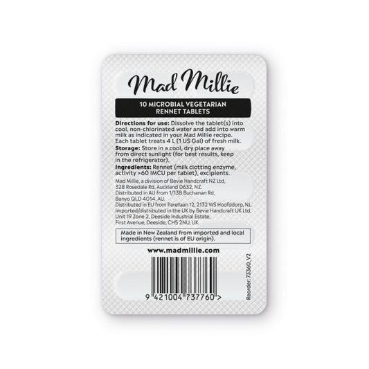Vegetarian Rennet Tablets by Mad Millie