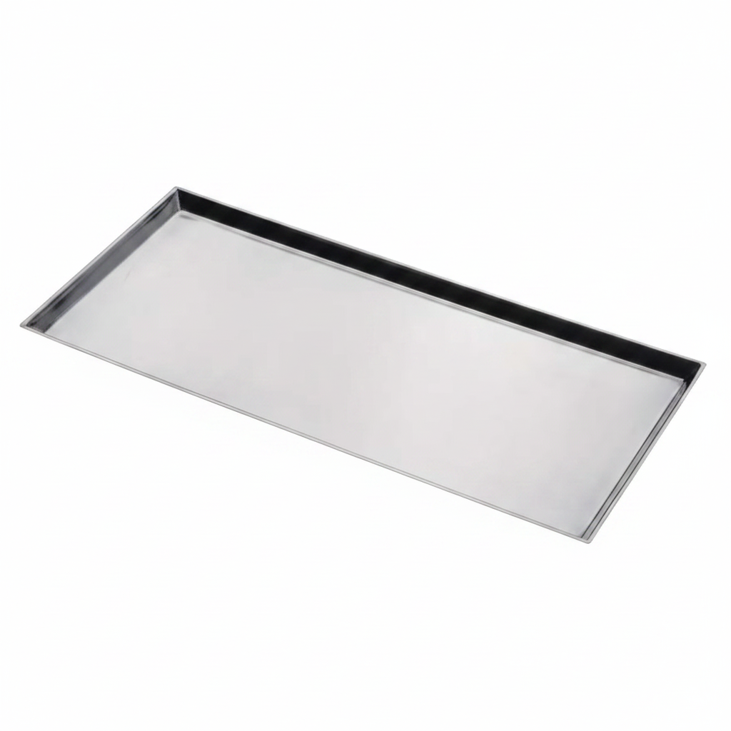 18/8 Stainless Steel Tray with Sharp Corners - 29*21*2 CMS