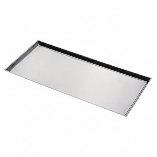 18/8 Stainless Steel Tray with Sharp Corners - 68*30*2 CMS