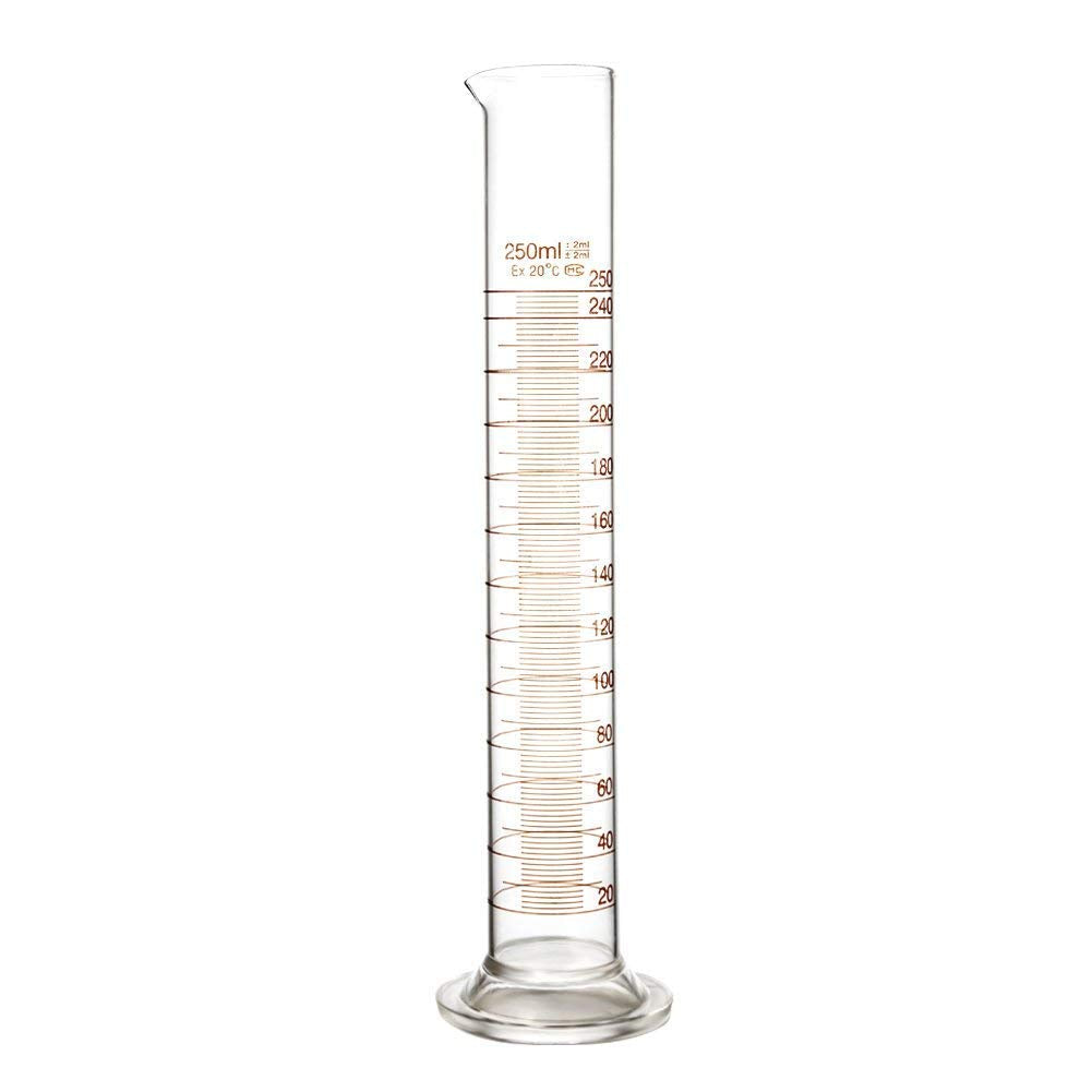 250ml Measuring Cylinder with 2ml Graduations