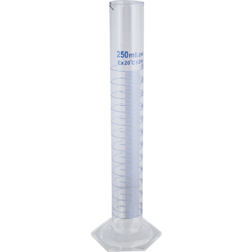 250ml Measuring Cylinder with 2ml Graduations