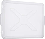 9L White Plastic Stackable Crate and Lid