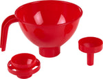 Jar Funnel with Adjustable Handle- 3pc