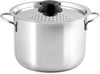 Inoxpran Stock Pot Stainless Steel 22cm with Pasta Strainer