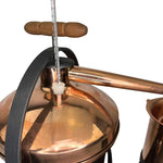 Italian Alembico Copper Pot essential oil mini distillery 4.9L with Thermometer -Flame Burner.
