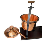 Italian Alembico Copper Pot essential oil mini distillery 4.9L with Thermometer -Flame Burner.