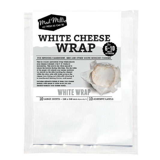 Cheese Wrap White (10 sheets) by Mad Millie