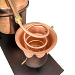 Italian Alembico Copper Pot essential oil mini distillery 4.9L with Thermometer -Flame Burner.