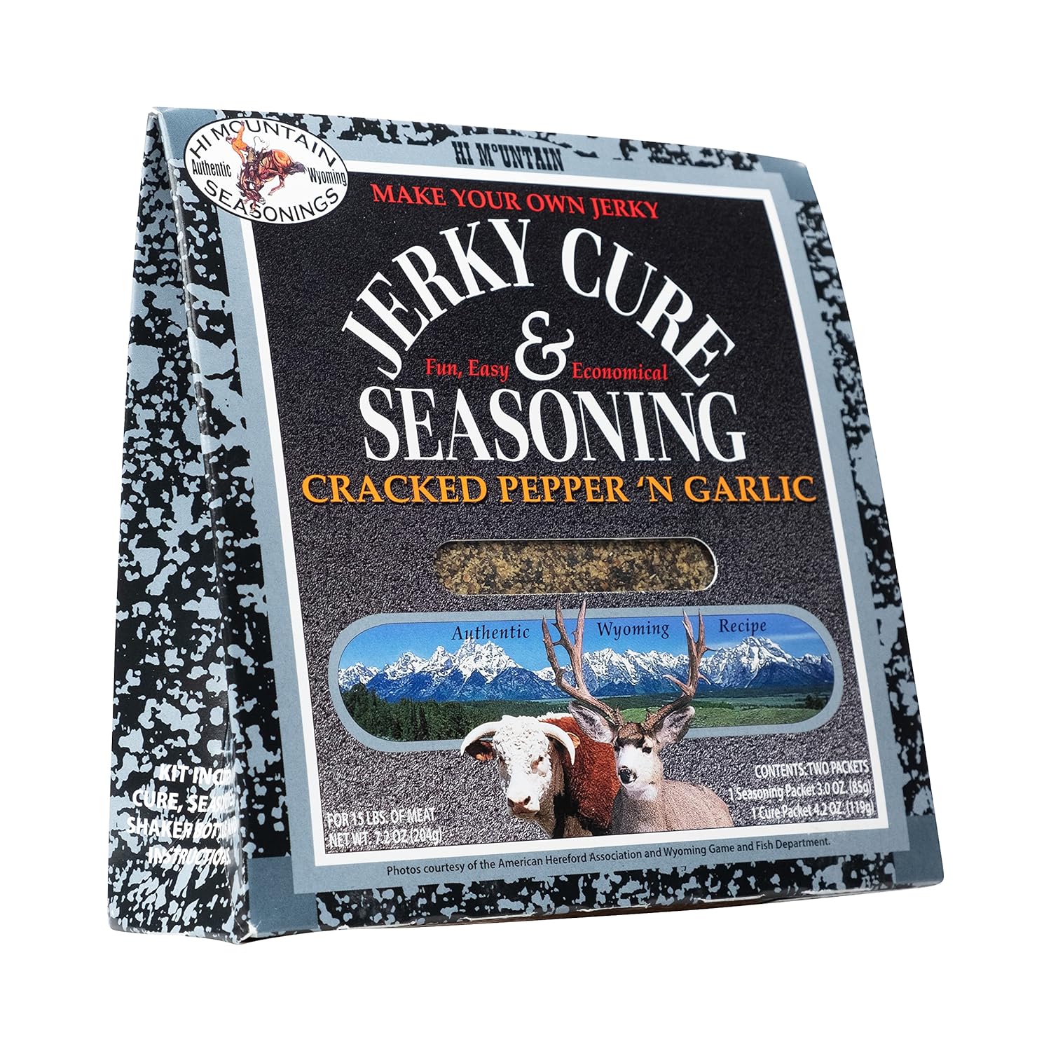 Jerky Cure and seasoning Cracked Pepper & Garlic Blend