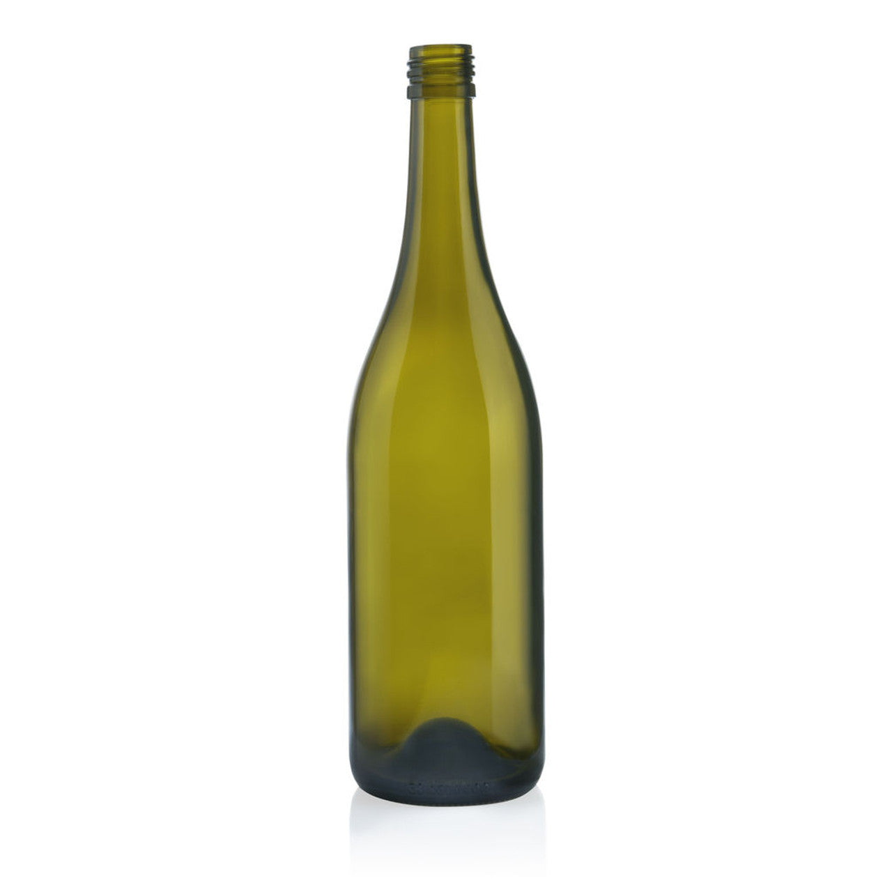 750ml Wine Bottle Wine Burgundy Antique Green Heavy Punted