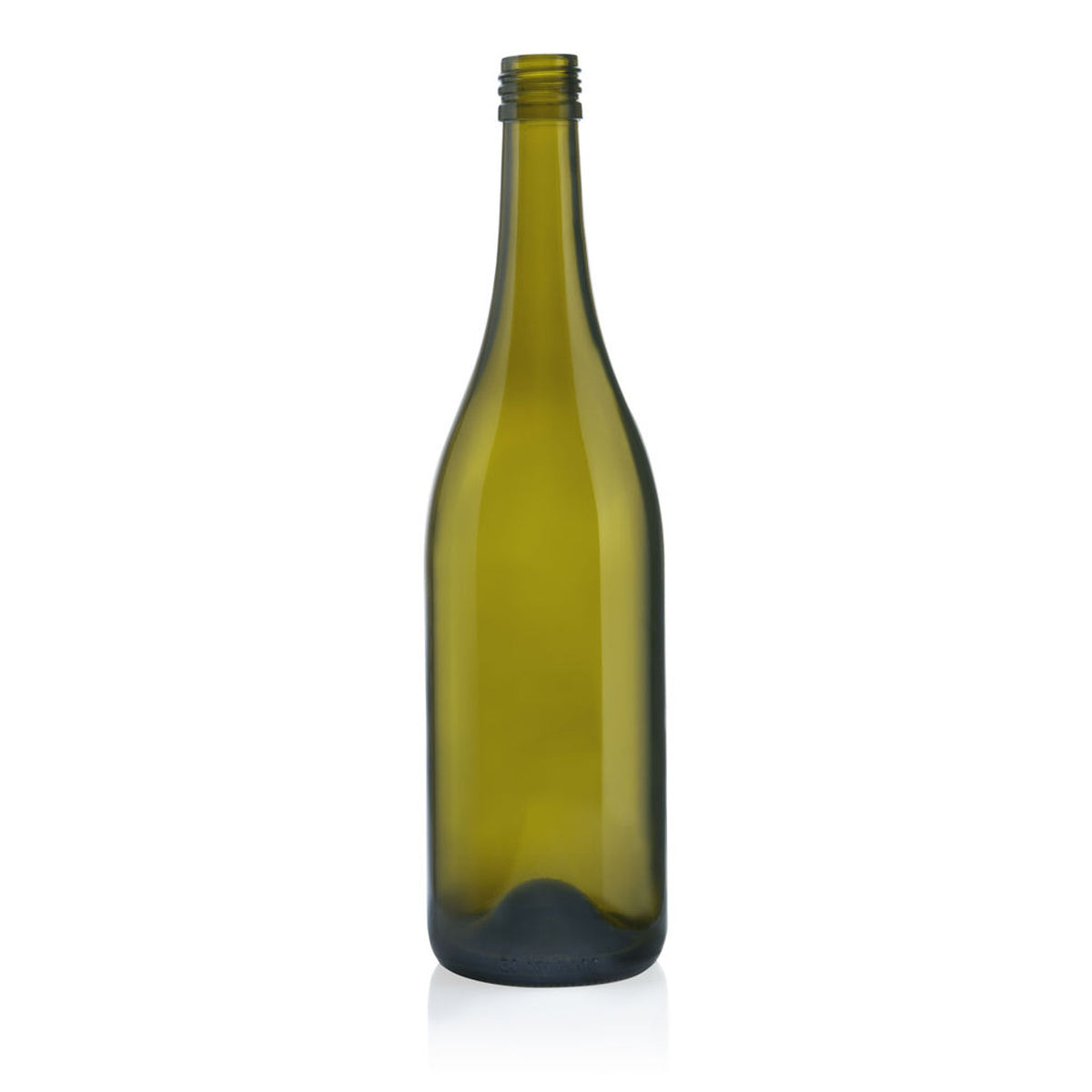 750ml Wine Bottle Wine Burgundy Antique Green Heavy Punted