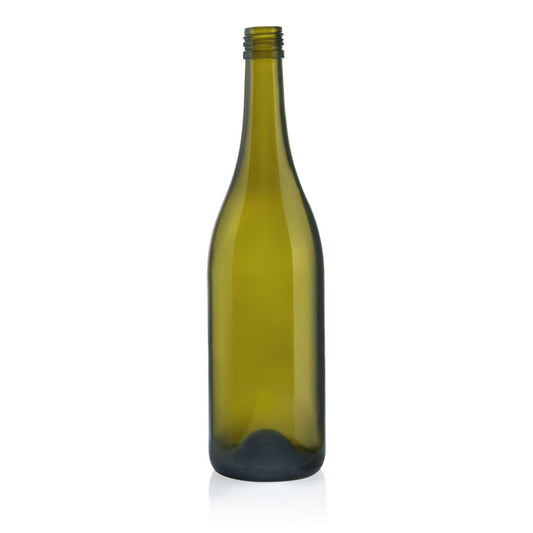 750ml Wine Bottle Wine Burgundy Antique Green Heavy Punted