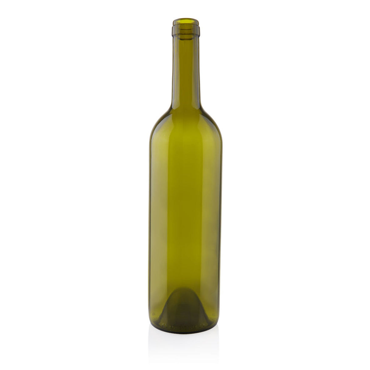 750 ml Wine Bottle Wine Claret Cork Antique Green Heavy Punted