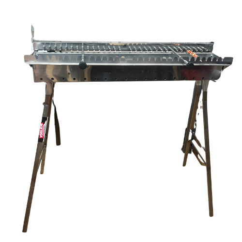 Arrosticini / Skewer Charcoal BBQ Stainless Steel with Giromatic Skewer Rotator