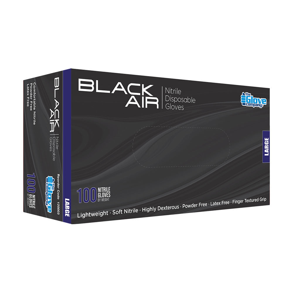 Nitrile HD Disposable Gloves Black