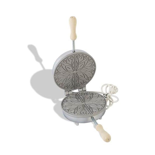 CBE Electric Waffle Pizzelle Maker 4 Flowers