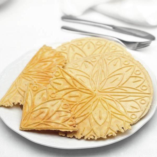 CBE Electric Waffle Pizzelle Maker 4 Flowers