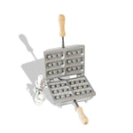 CBE Electric Waffle Pizzelle Maker Rectangle 6 Sponge fingers