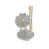 CBE Gas Waffle Pizzelle Maker 5 Hearts