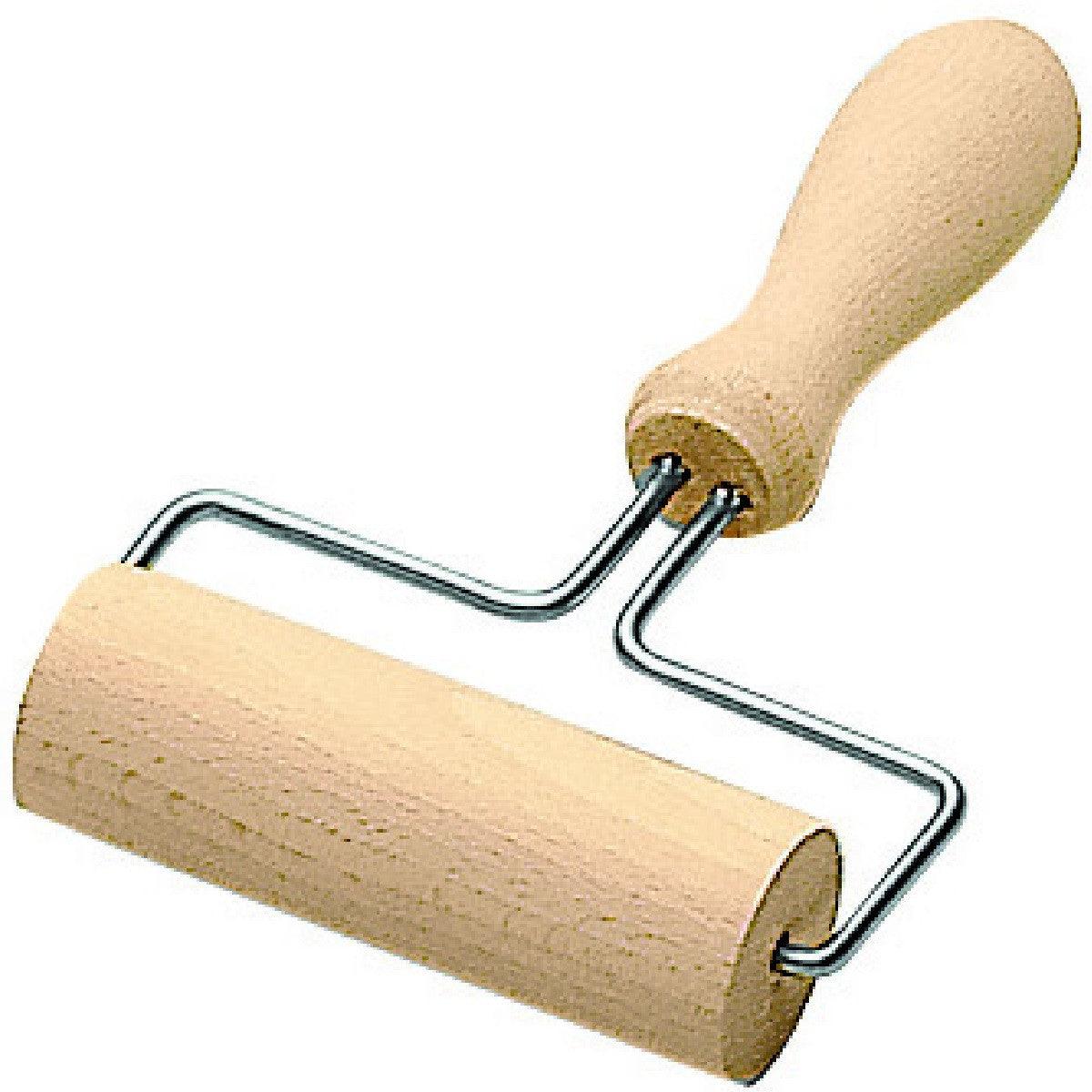 Wood Dough Roller with Handle D3.5 x 10cm