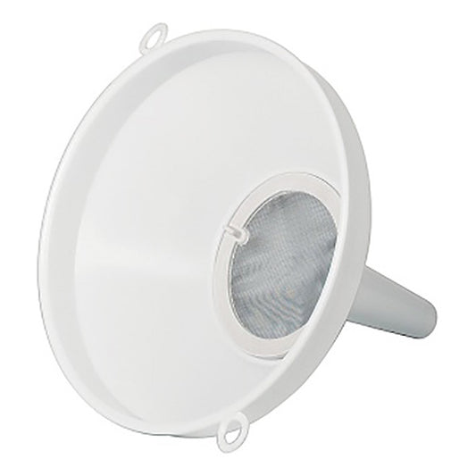 Funnel Plastic 22 cm Diam top to 4 cm spout with filter rest option SSS- Italy