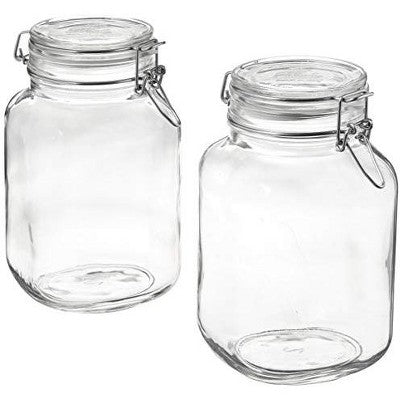 Italian Glass Preserving Jar FIDO with Hermetic Lid