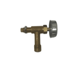 Gas Brass Valve to Suit Gas Burner DRAGO and Mammuth Models (1/4inch Male Out)