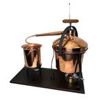 Italian Alembico Copper Pot essential oil mini distillery 4.9L with Thermometer -Flame Burner.