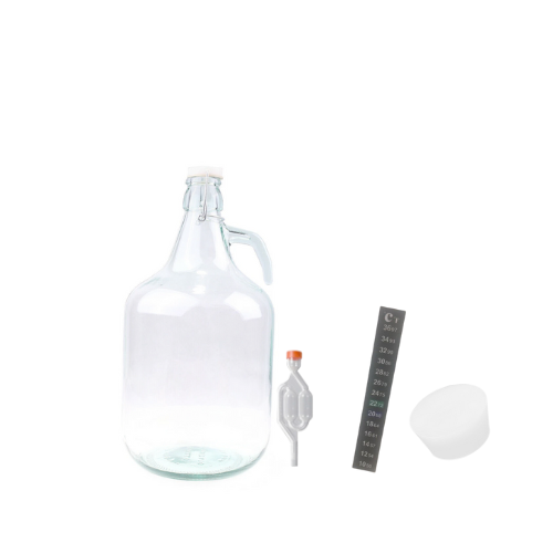 Italian Demijohn 5L Glass Fermenter Starter 4pc Kit