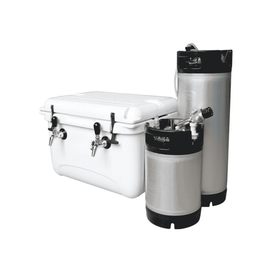 Jockey Box White Cooler - Display item