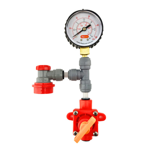 BlowTie Spunding Valve Kit for Fermenters with Cornelius Post in the Lid