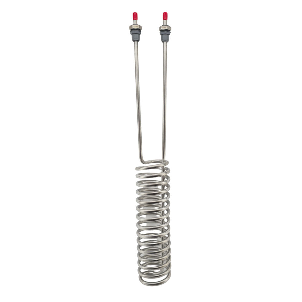 Immersion stainless steel twister chiller coil 14 x 40cm