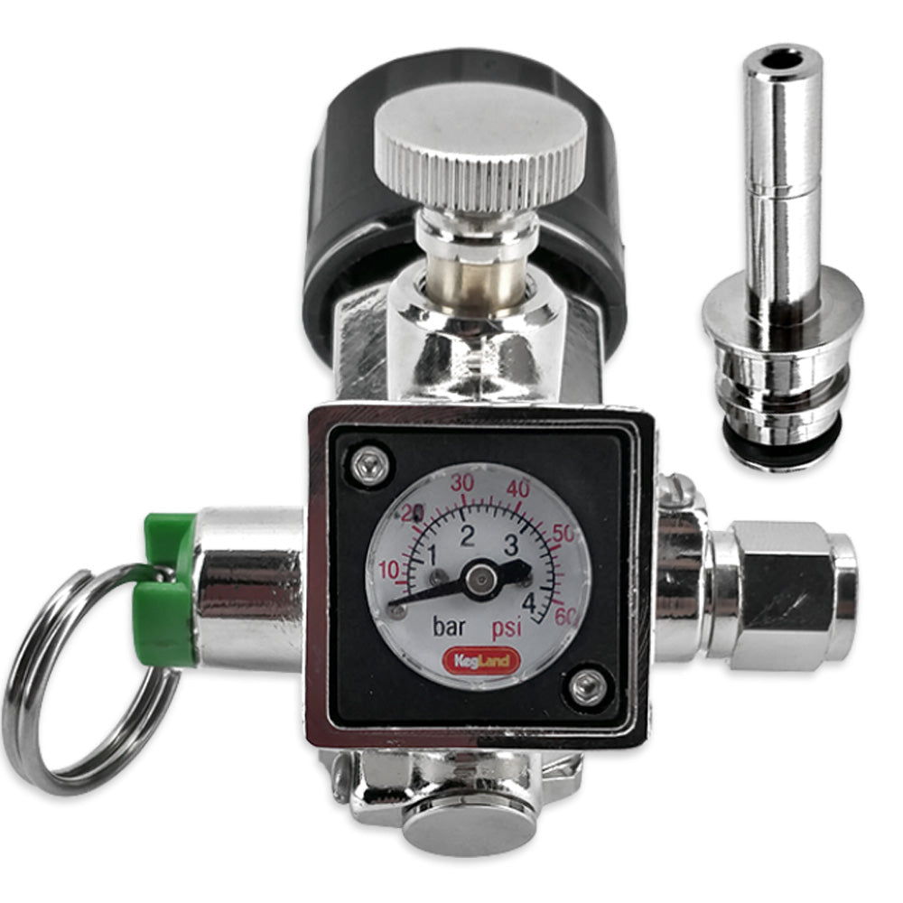 Mini gas regulator 360 core with pin actuator piercer