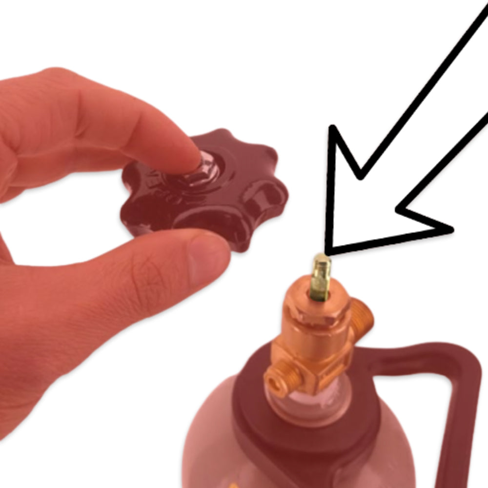 Replacement brass spindle for CO2 cylinder valve