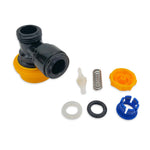 Duotight 9.5mm (3/8) x Ball Lock Disconnect - (Black + Yellow Liquid)