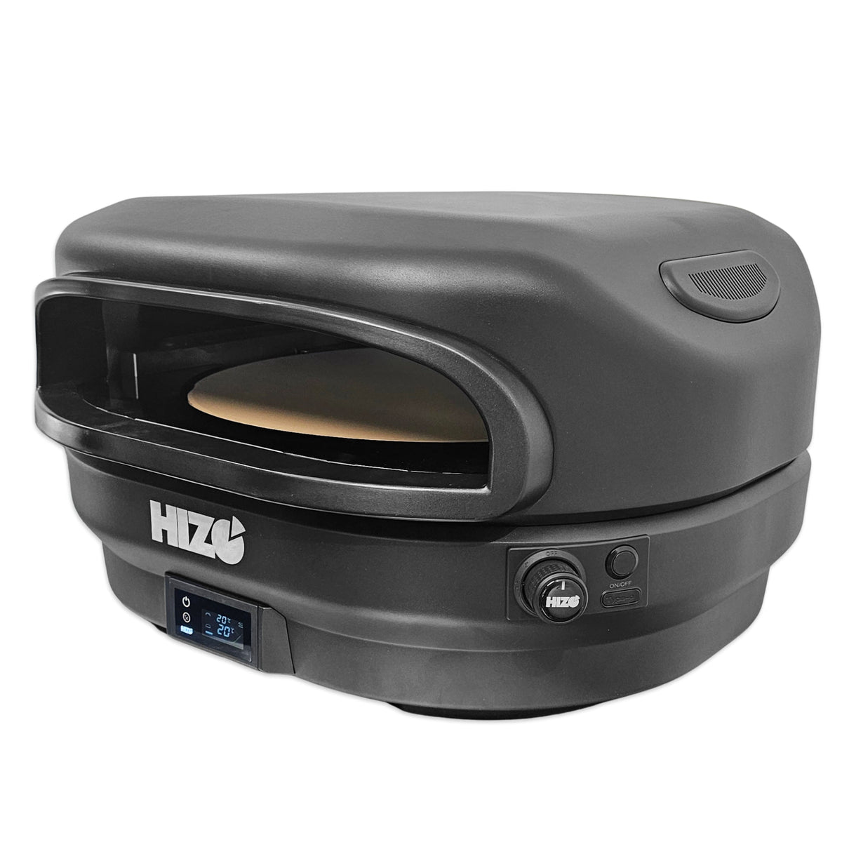 HIZO Spiro Black - G16R Gas Rotating Pizza Oven 16 Inch