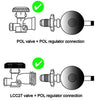 High Pressure LPG Regulator POL Only (Red)