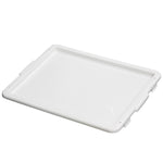 White Plastic Food Crate with Handles