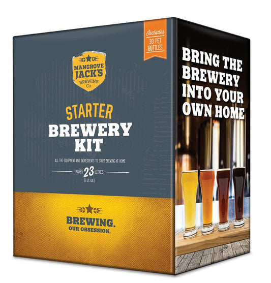 Starter Brewery Kit by Mangrove Jacks With bottles( plus vouchers)