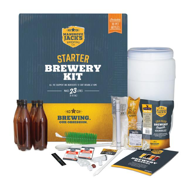 Starter Brewery Kit by Mangrove Jacks With Bottles