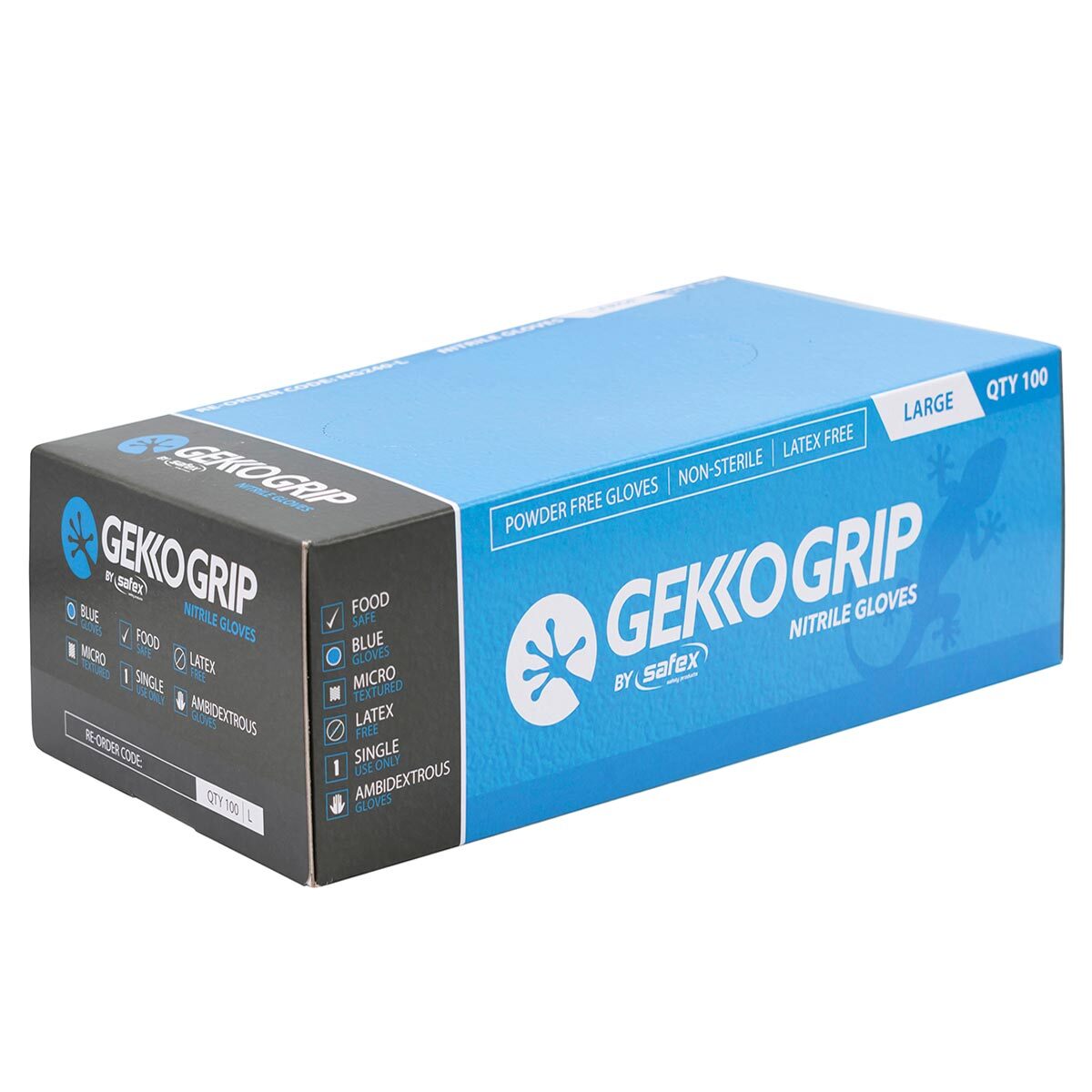 Gloves Disposible 100 /Pack Medium Blue Nitrile