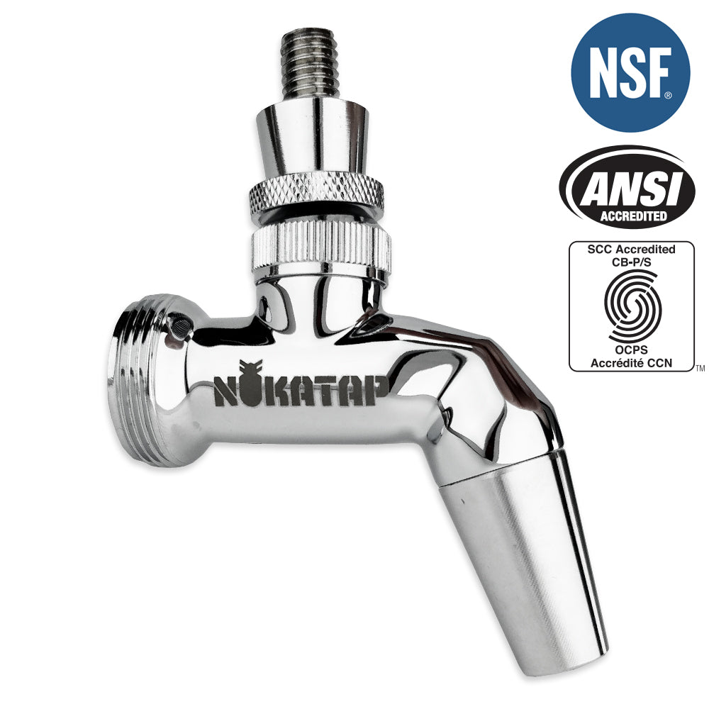 NukaTap beer font tap stainless steel polished